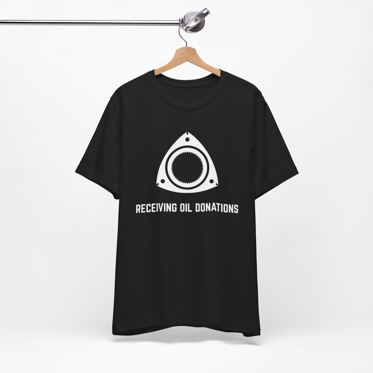 Receiving oil donations Unisex Tee