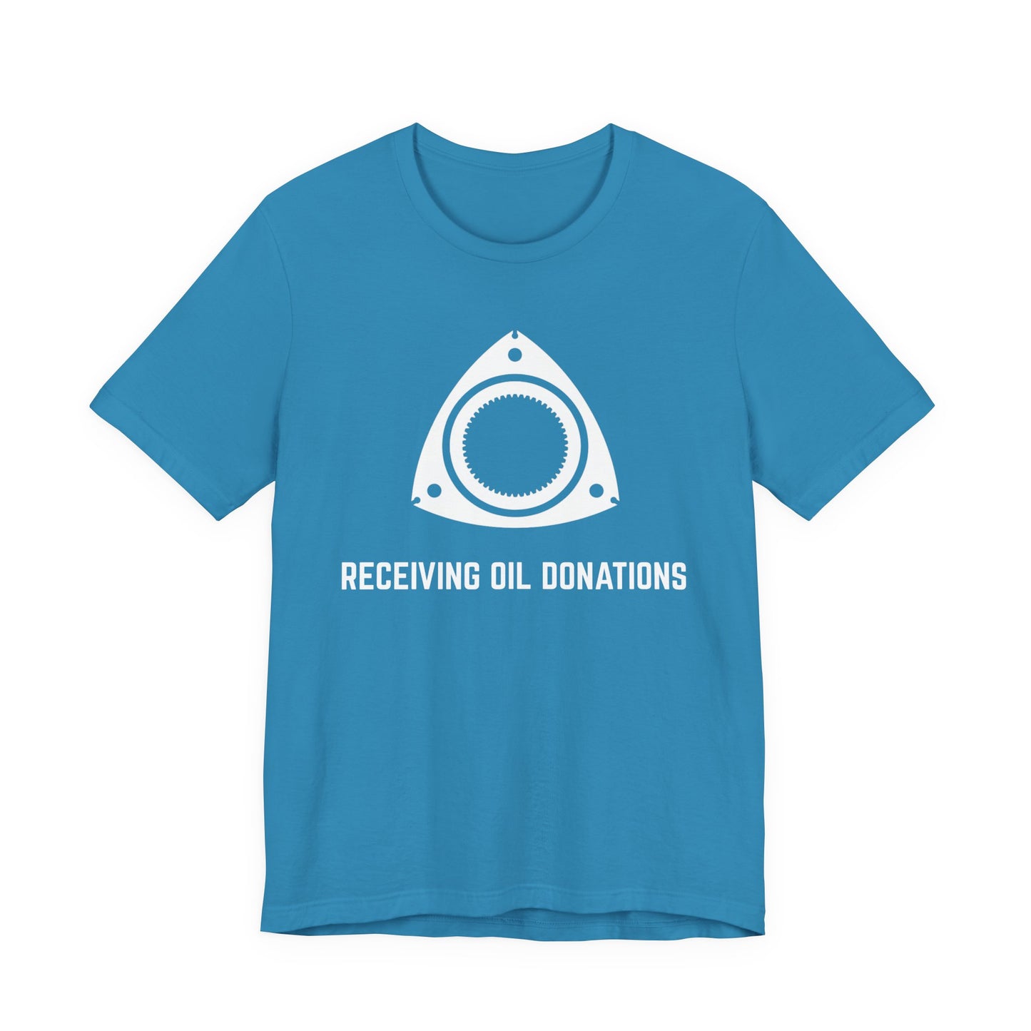 Receiving oil donations Unisex Tee