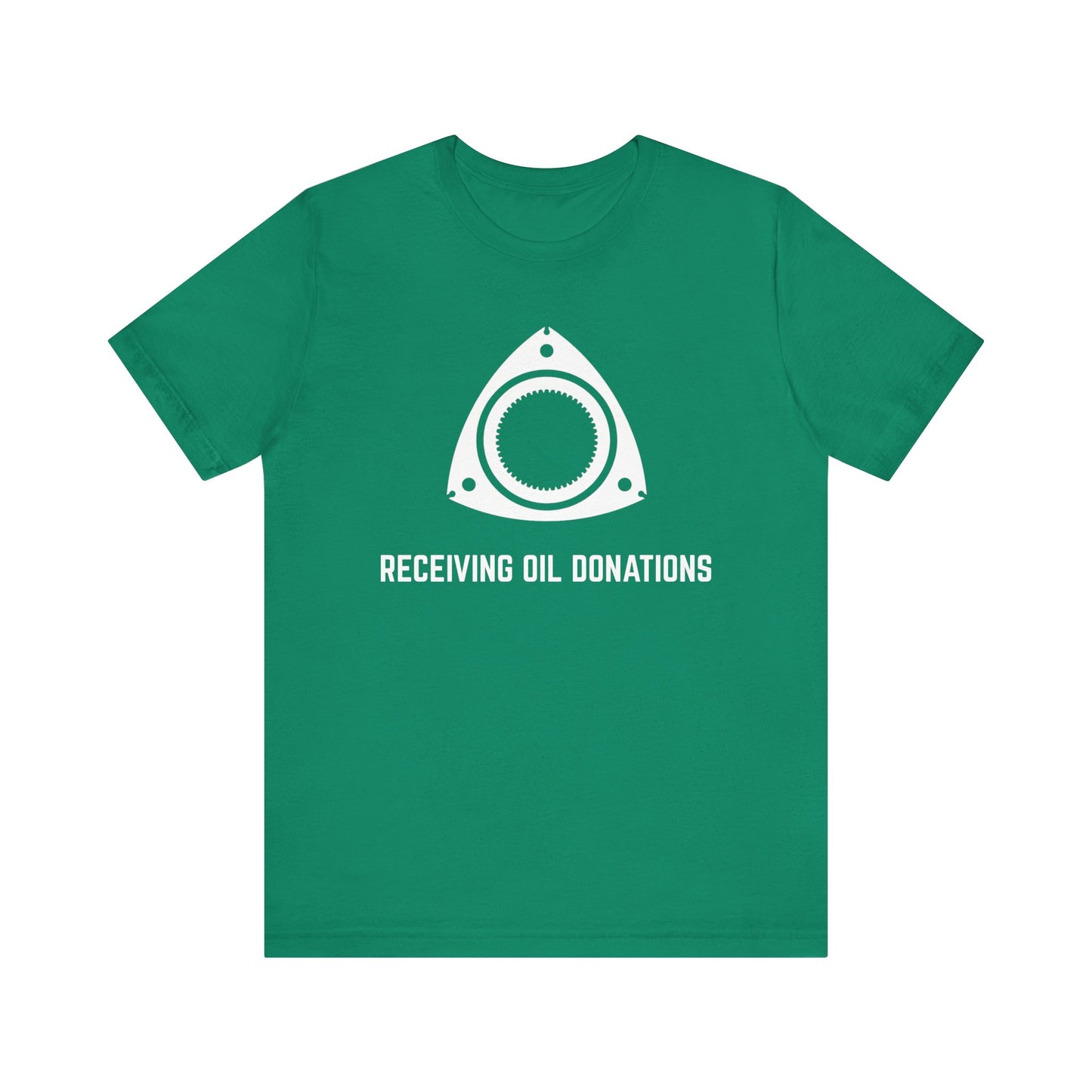 Receiving oil donations Unisex Tee