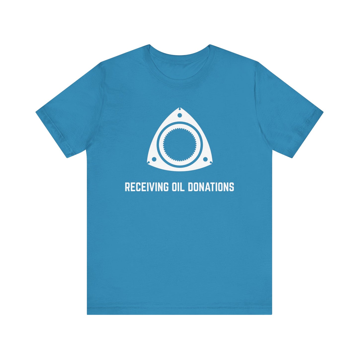 Receiving oil donations Unisex Tee